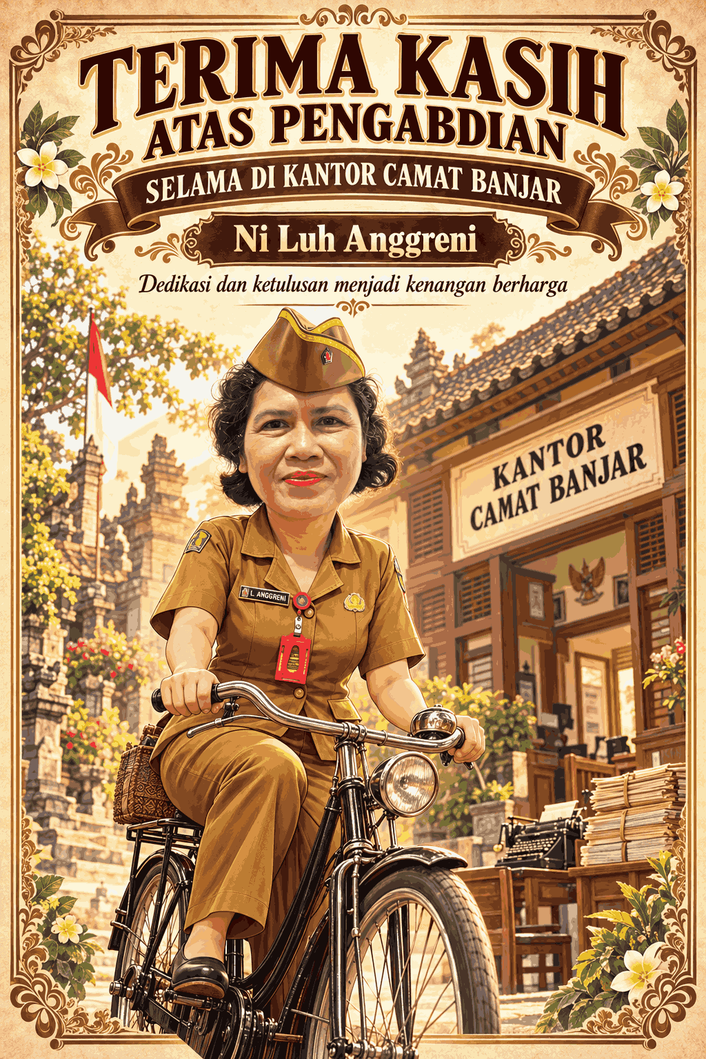 Ucapan purna Tugas Ni Luh Anggreni