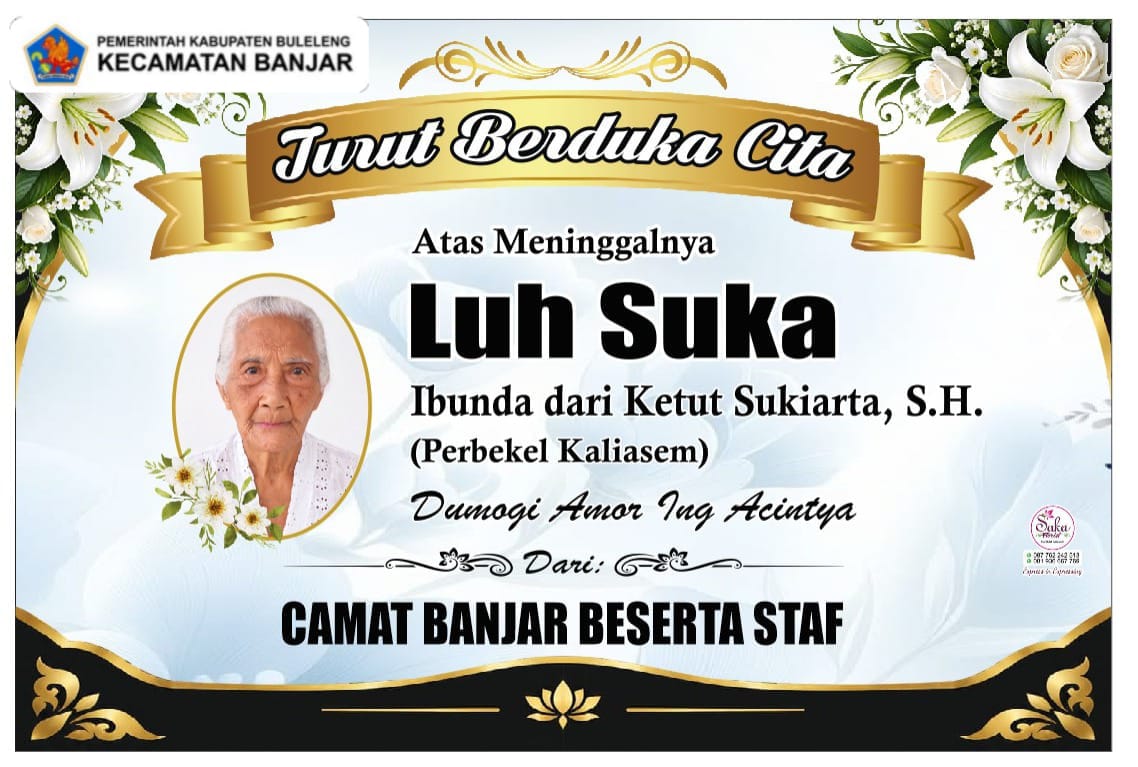 Ucapan Berbelasungkawa ibunda Perbekel Desa Kaliasem