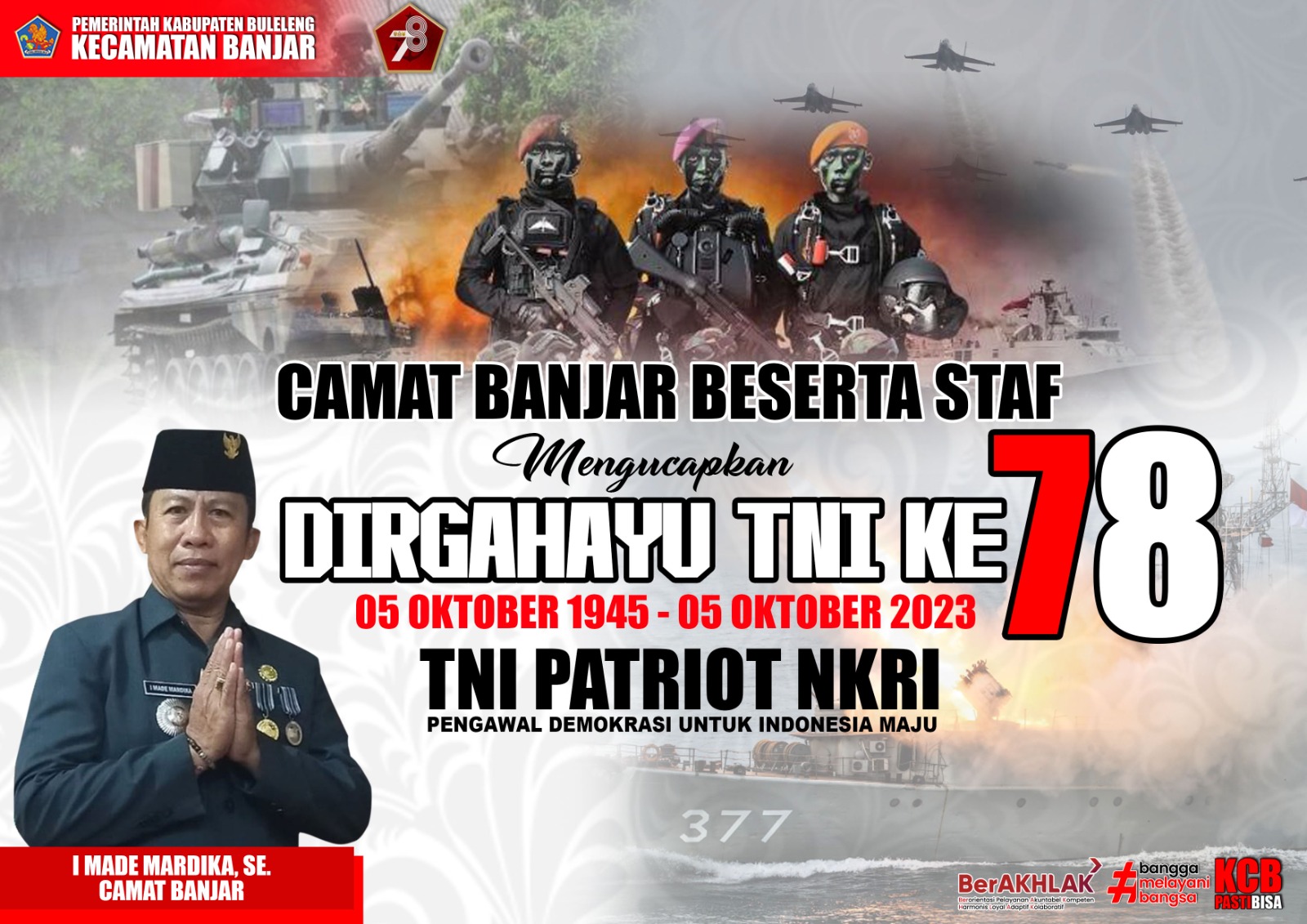 Dirgahayu TNI Ke-78 Tahun 2023