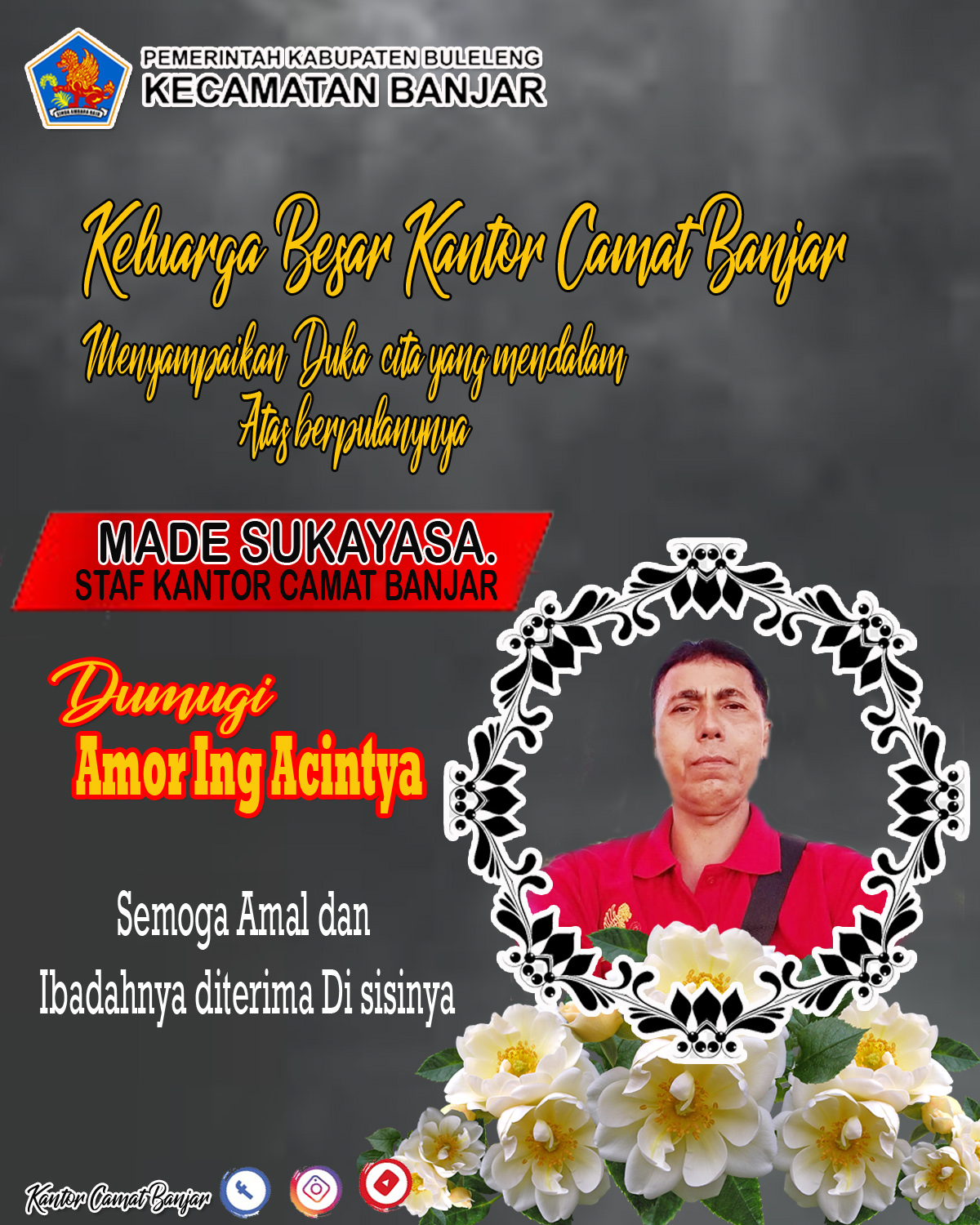 Turut Berduka Cita Atas Meninggalnya Bapak Made Sukayasa