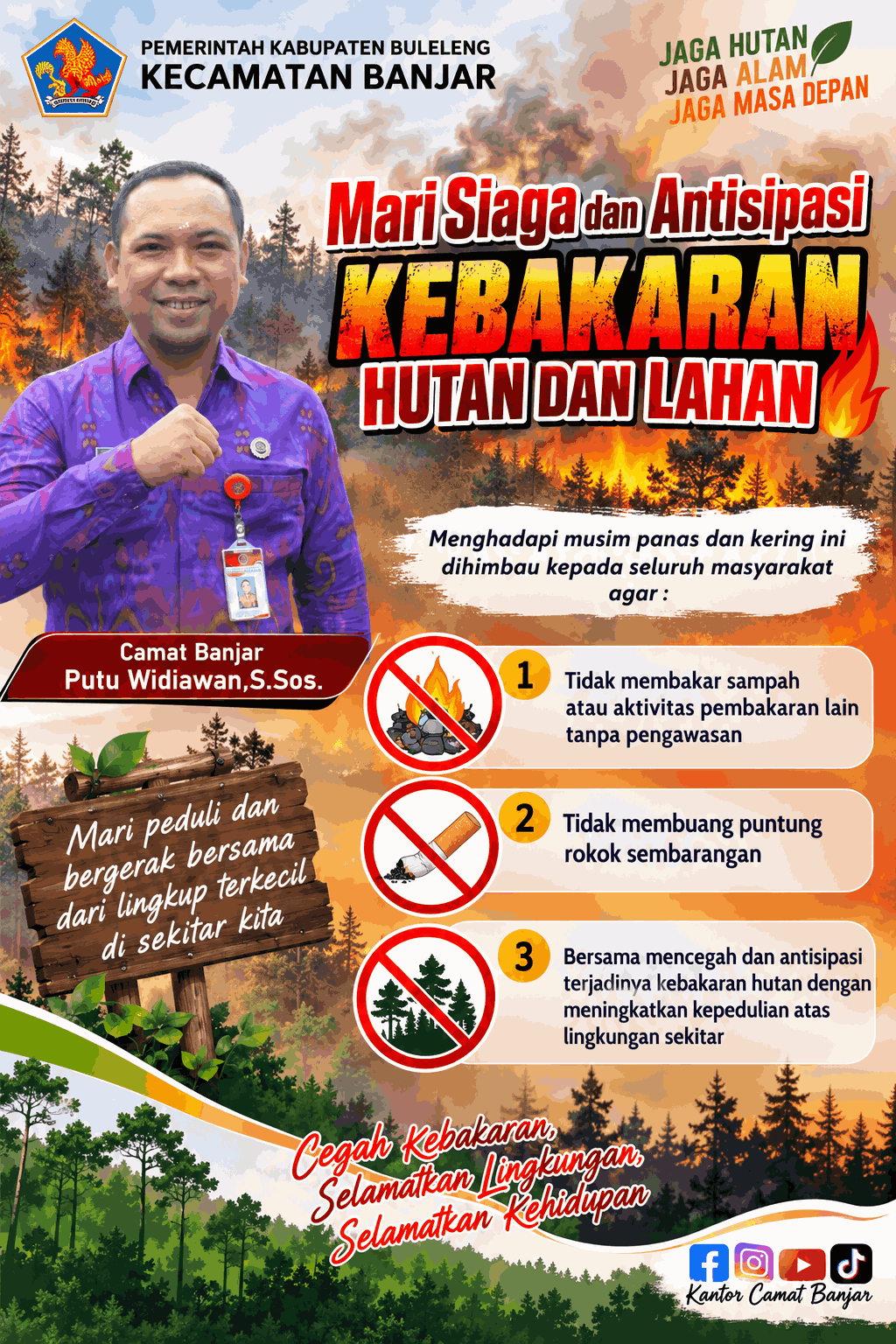 Mari Siaga dan Antisipasi Kebakaran Hutan dan Lahan'