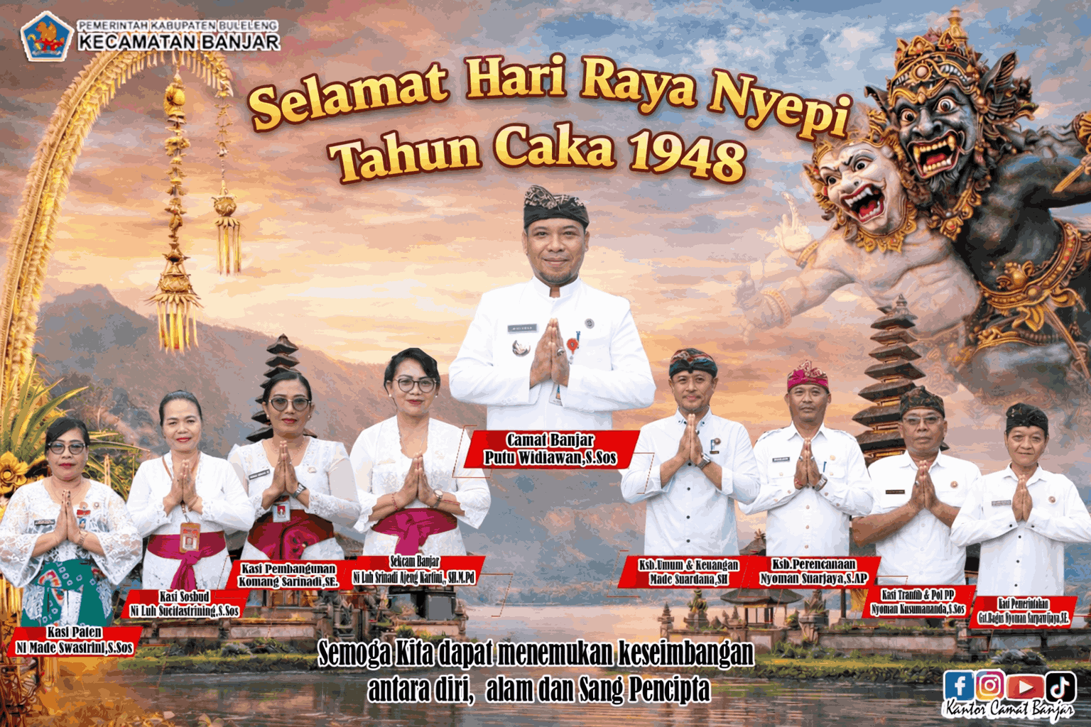 Ucapan Selamat Hari Raya Nyepi Tahun Caka 1948