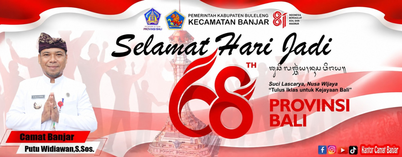 HUT PROVINSI BALI KE-68